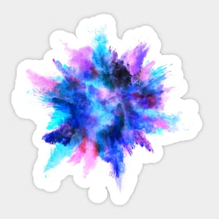 Blue Dust Explosion Sticker